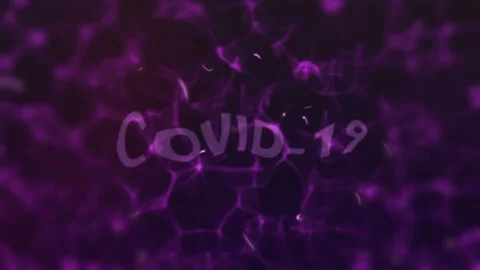 COVID-19 Purple Vídeo Stock 128399378