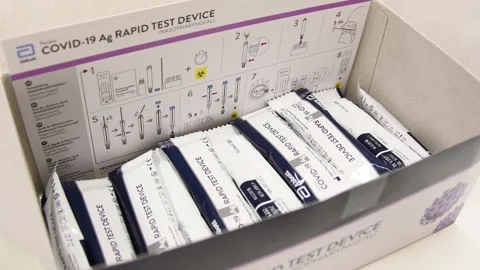 Covid 19 Rapid Test Stock Footage 144865171