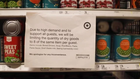 COVID-19 rules at Target Stock Footage 128135118