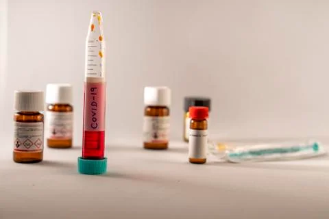 Covid -19 sample Stock Photos