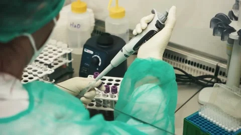 Covid-19 samples analysis HD Видео 161240134