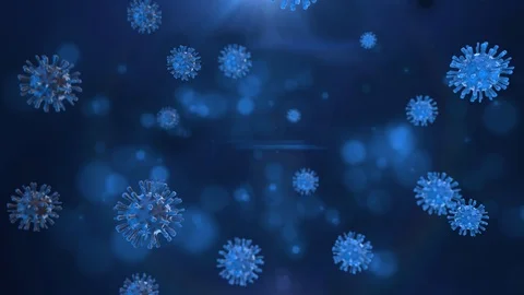 COVID-19, SARS-CoV-2 Virus, 2019-nCoV coronavirus, SARS, MERS, flu, influenza Stock Footage 125353933
