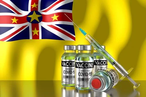Covid-19, SARS-CoV-2, coronavirus vaccination programme in Niue Иллюстрация