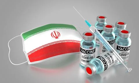 Covid-19, SARS-CoV-2, coronavirus vaccination programme in Iran Иллюстрация