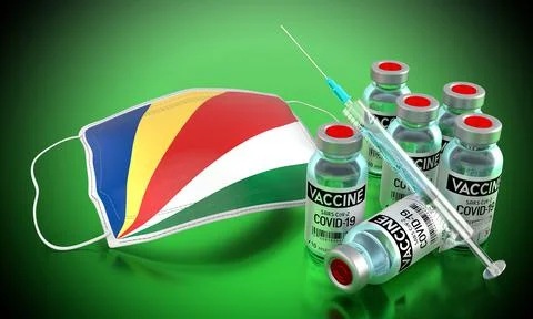 Covid-19, SARS-CoV-2, coronavirus vaccination programme in Seychelles Иллюстрация