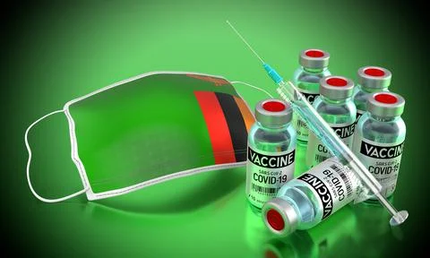 Covid-19, SARS-CoV-2, coronavirus vaccination programme in Zambia Stock Illustration