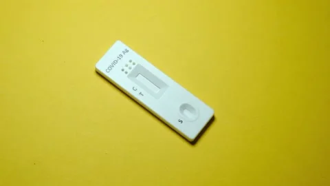 Covid-19 self test kit Stock Footage 161934811