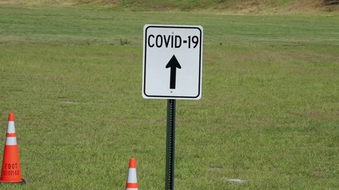 Covid-19 Sign Stock Footage 130588052