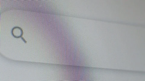 Covid 19 stat search bar extreme close-up typing text box. Macro Видео 128576205