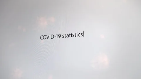 COVID-19 statistics web search request Stock Footage 128535578