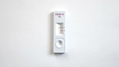 COVID 19 test going negative result Stock Footage 145948971