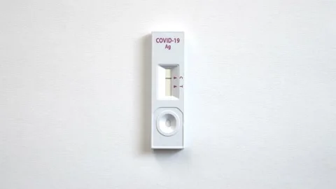 COVID 19 test going positive result Stock Footage 145948975