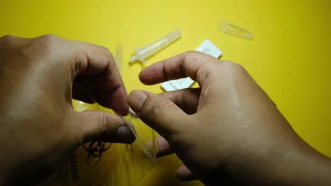 Covid-19 test kit Stock Footage 161936391