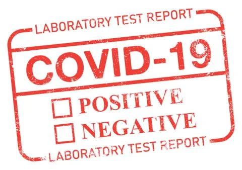 Covid-19 Test Stamp Ilustração Stock