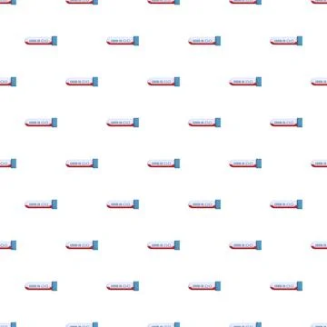 Covid 19 test tubes creating a seamless pattern Illustrazione stock