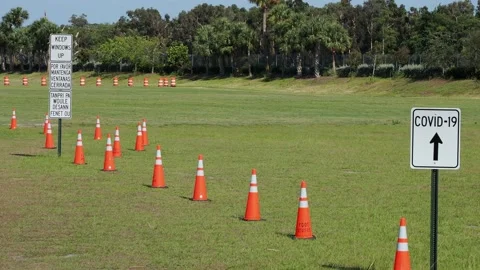 Covid-19 Testing Center Signs Stock-Footage 130590774