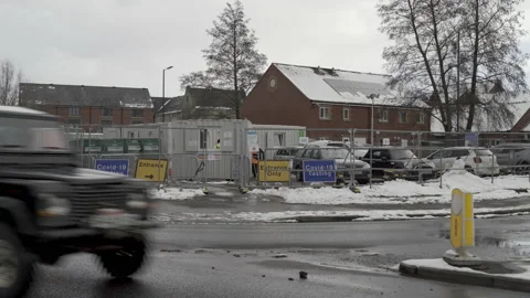 Covid 19 Testing Centre England Norwich February 2021 Stock Footage 148356814