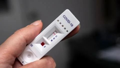 Covid-19 testing kit Stock Photos