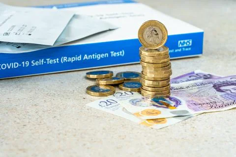 Covid-19 testing kit Foto stock