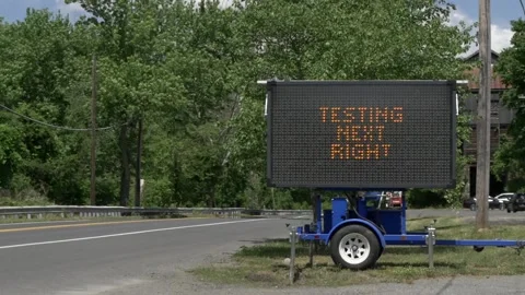 Covid 19 Testing Site. Stock Footage 131669639