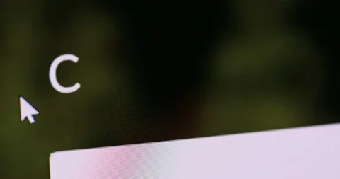 "COVID-19" typing into search engine on computer Screen Stock Footage 127493148