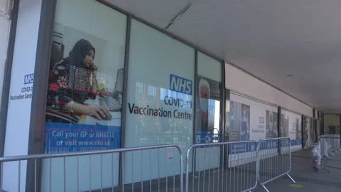 Covid-19 Vaccination Centre Video stock 151918257