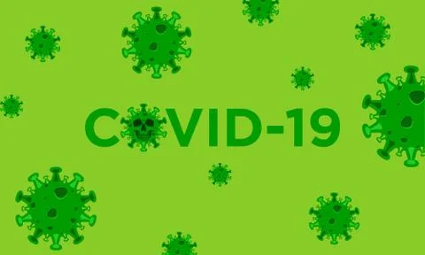 COVID-19 vector design template concept background Illustrazione stock