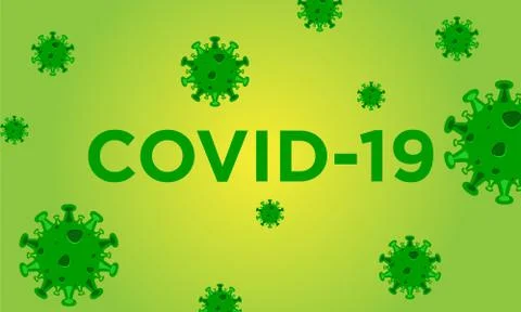 COVID-19 vector design template concept background Stock Illustration
