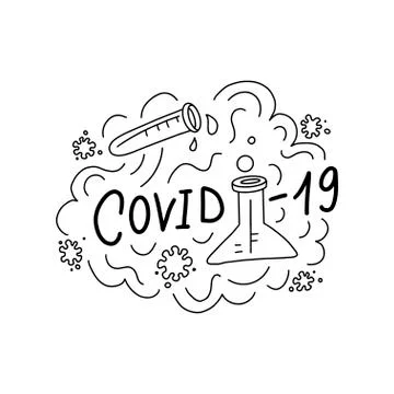 Covid-19 vector illustration. Stock Illustration