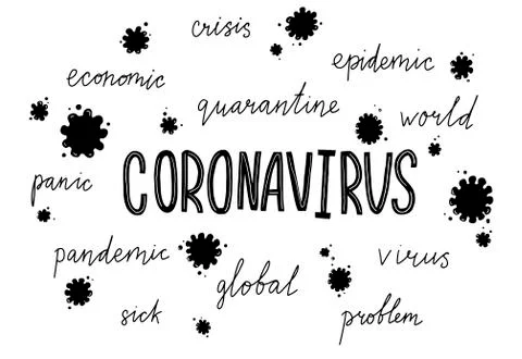 Covid-19 vector illustration. Illustrazione stock