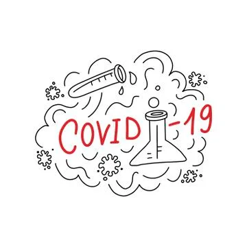 Covid-19 vector illustration. Stock Illustration