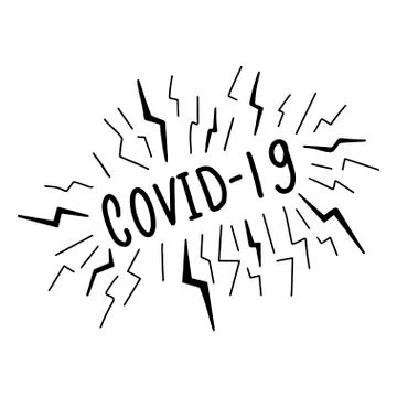 Covid-19 vector illustration. Stock Illustration