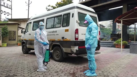 Covid-19 victim cremation Stock Footage 135971053