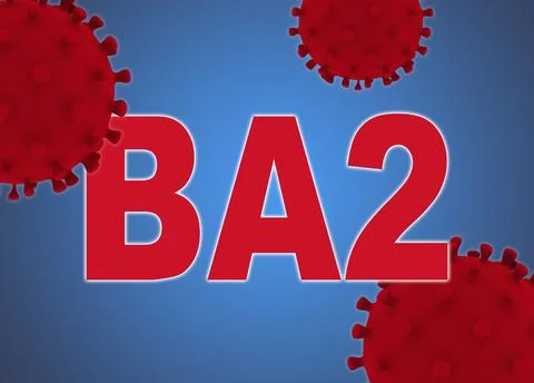 Covid 19 virus BA2 Variant render illustration イラスト素材