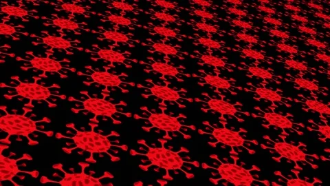 Covid 19 Virus Background Pattern Stock Footage 155884181