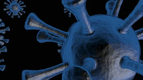 Covid-19 Virus Cell Motion Graphics 3D Animation 4K 60FPS Stock Footage 152875036