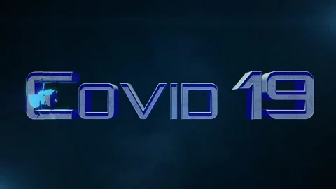 Covid 19 Virus text blown away Stock Footage 159797612