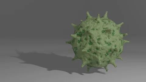 COVID-19 virus under microscope title concept. Coronavirus mutate, new deadly Stock Footage 124602727