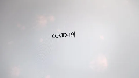 COVID-19 web search request on a white background. Stock-Footage 128536147