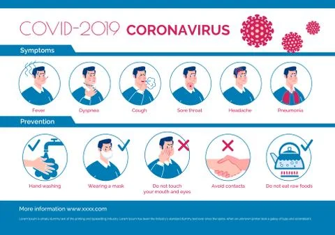 COVID 2019 Information Stock Illustration