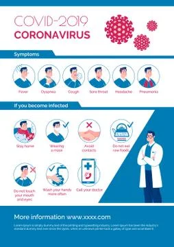COVID 2019 Information Illustrazione stock