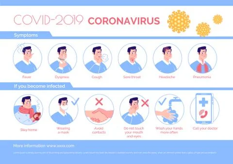 COVID 2019 Information Illustrazione stock