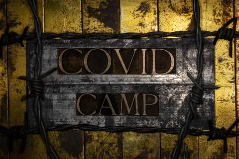 Covid Camp Stock Illustration