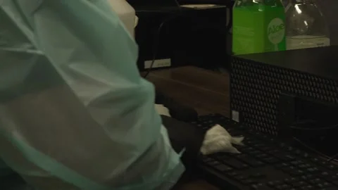COVID CLEANING Stock Footage 163223582
