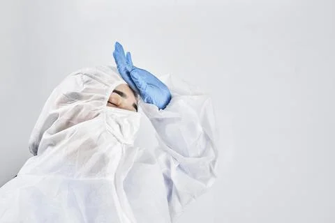 Covid Combat Fatigue Stock Photos