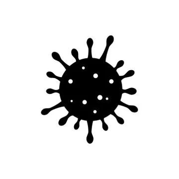 Covid, coronavirus, sars vector icon isolated on white background. Stock Illustration