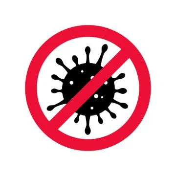 Covid, coronavirus, sars vector icon isolated on white background. Stock Illustration
