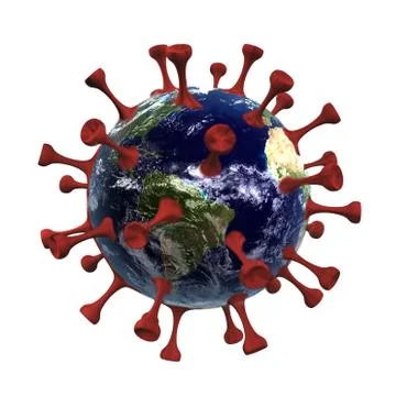 Covid Earth Stock Illustration