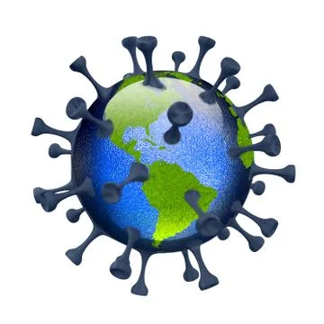 Covid Earth Stock Illustration