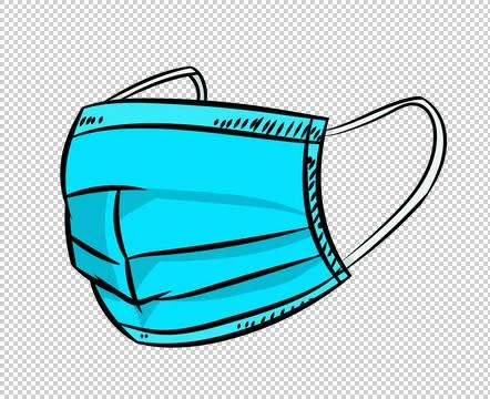 Covid Face Mask Vector Image Stock Illustration